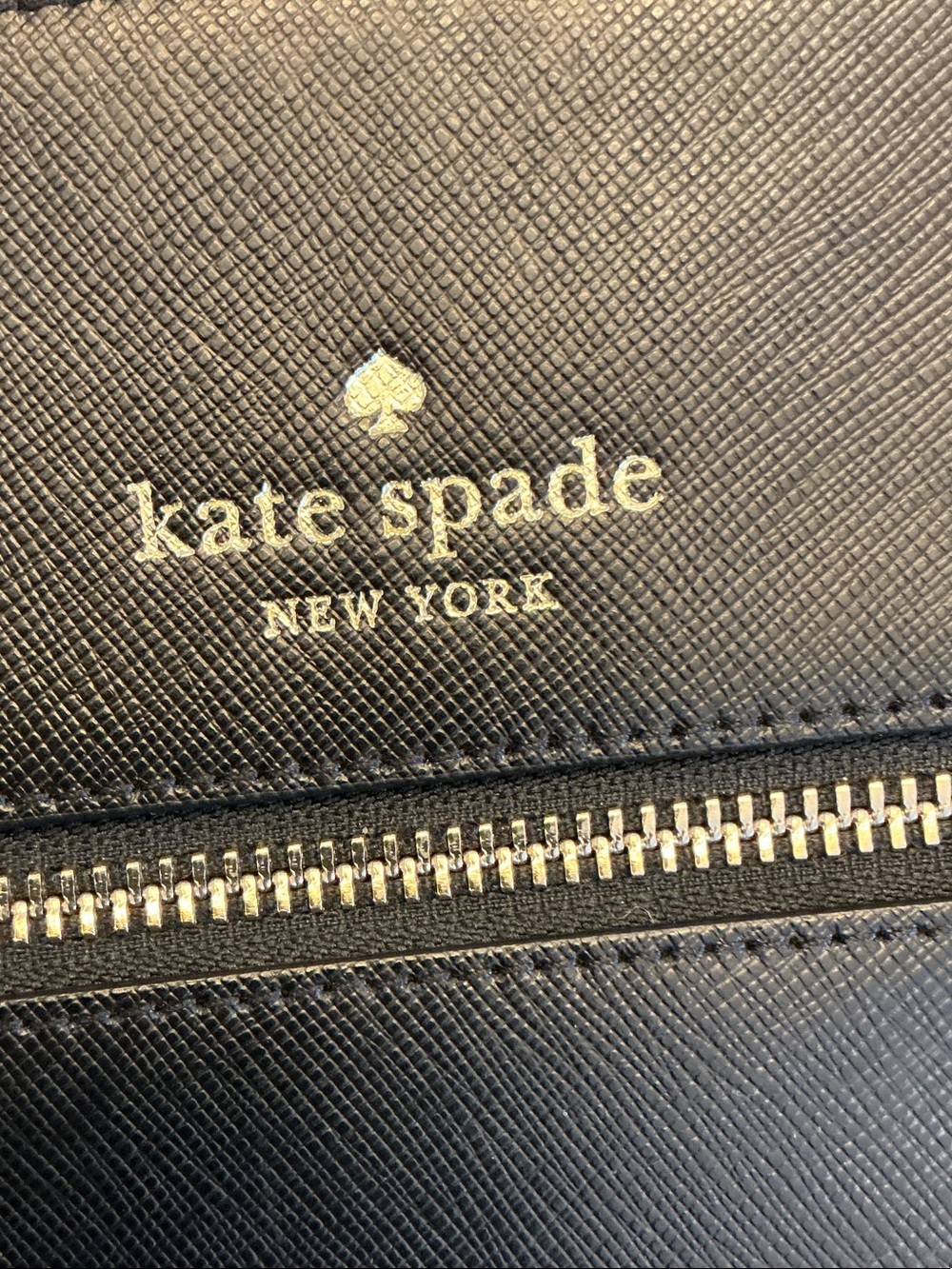 kate spade Black Saffiano Crossbody Messenger Bag with Gold Hardware - Picture 3 of 9